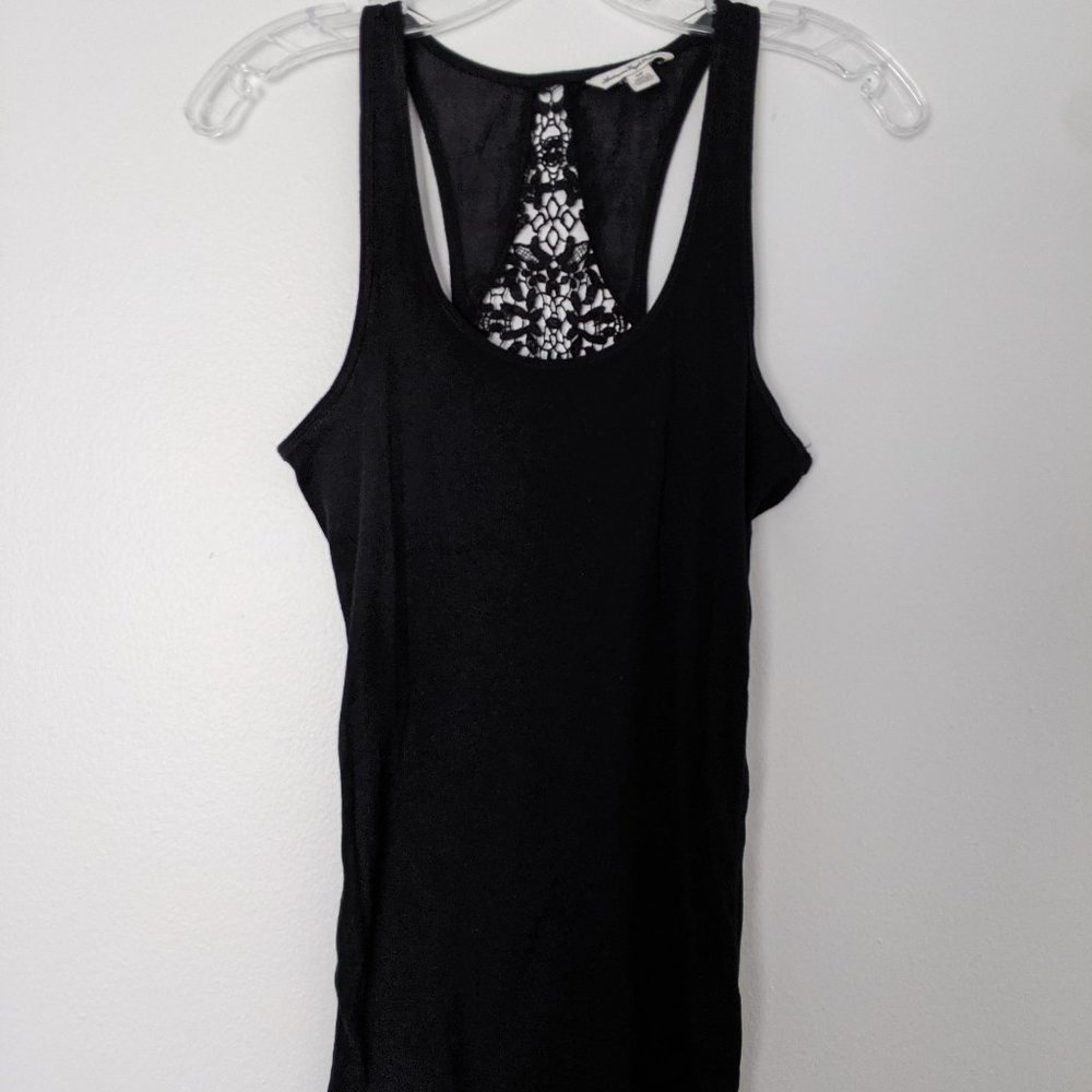American Eagle Tank Top with Black Lace Back